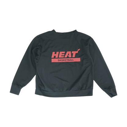 Black Miami Heat Solid Sweatshirt Pullover