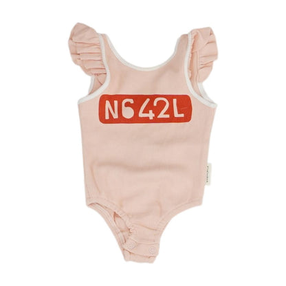 Pink Short Sleeve One-Piece