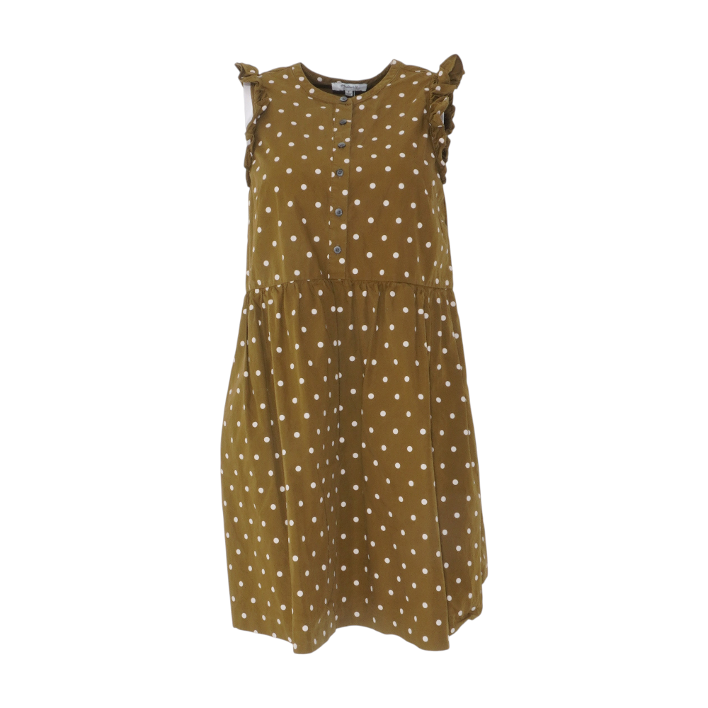 Olive Polka Dot Mini Dress