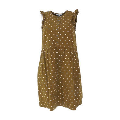 Olive Polka Dot Mini Dress