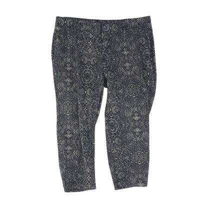 Black Paisley Capri Pants