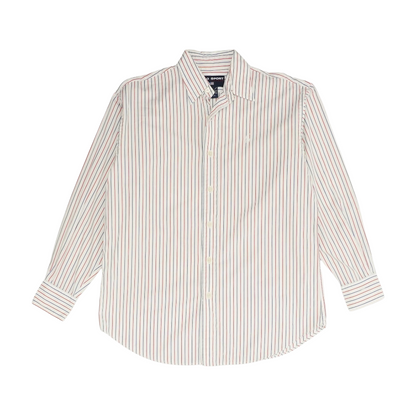 White Striped Button Down