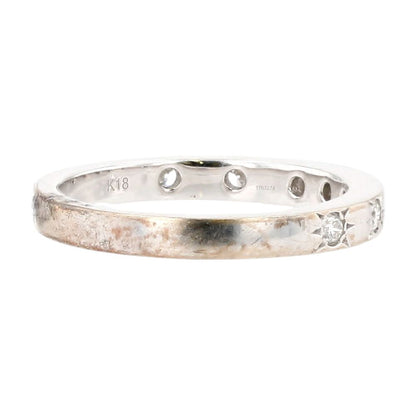 .25 ct 18K White Gold Star Set Diamonds Band