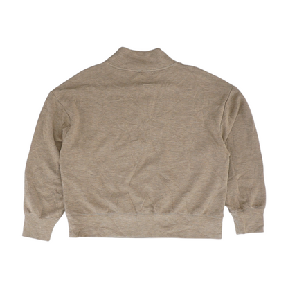 Brown Solid Sweatshirt Pullover