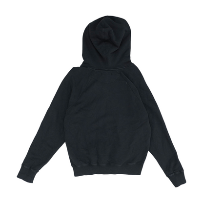 Black Solid Hoodie Pullover
