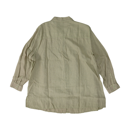 Green Plus Button Down