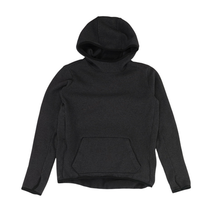 Black Solid Hoodie Pullover