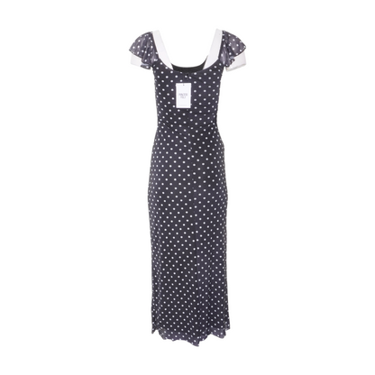 Black Polka Dot Maxi Dress