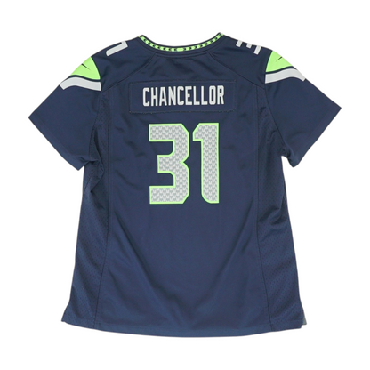 Men's Navy Seattle Seahawks Short Sleeve Jersey