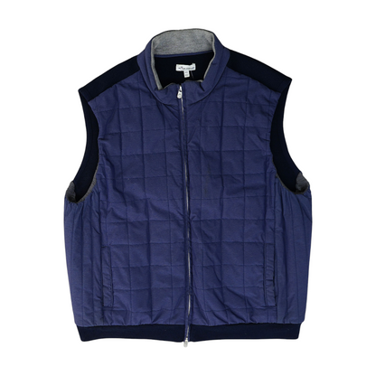 Navy Solid Casual Vest