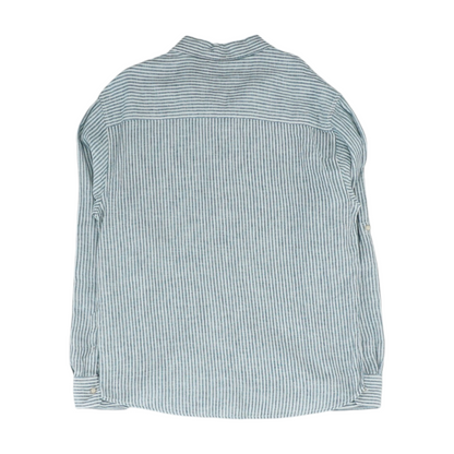 Blue Striped Long Sleeve Button Down