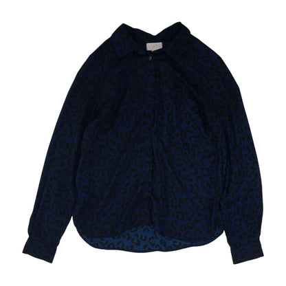 Blue Animal Button Down