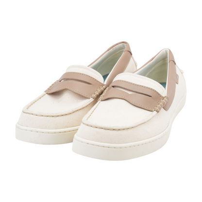 Cream Slip-On Dress Shoes