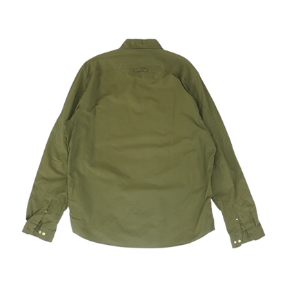 Olive Solid Long Sleeve Button Down