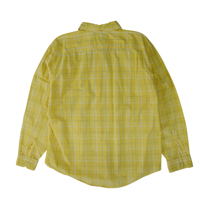 Yellow Check Long Sleeve Button Down