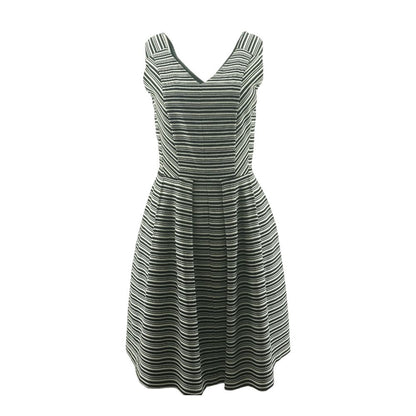 Black Striped Mini Dress