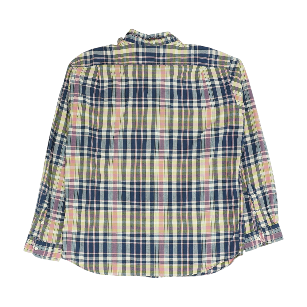 Multi Plaid Long Sleeve Button Down