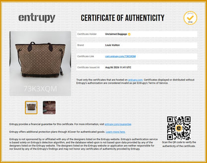 Tan Neverfull MM in Monogram Idylle canvas
