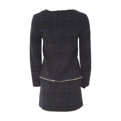 Black Plaid Mini Dress
