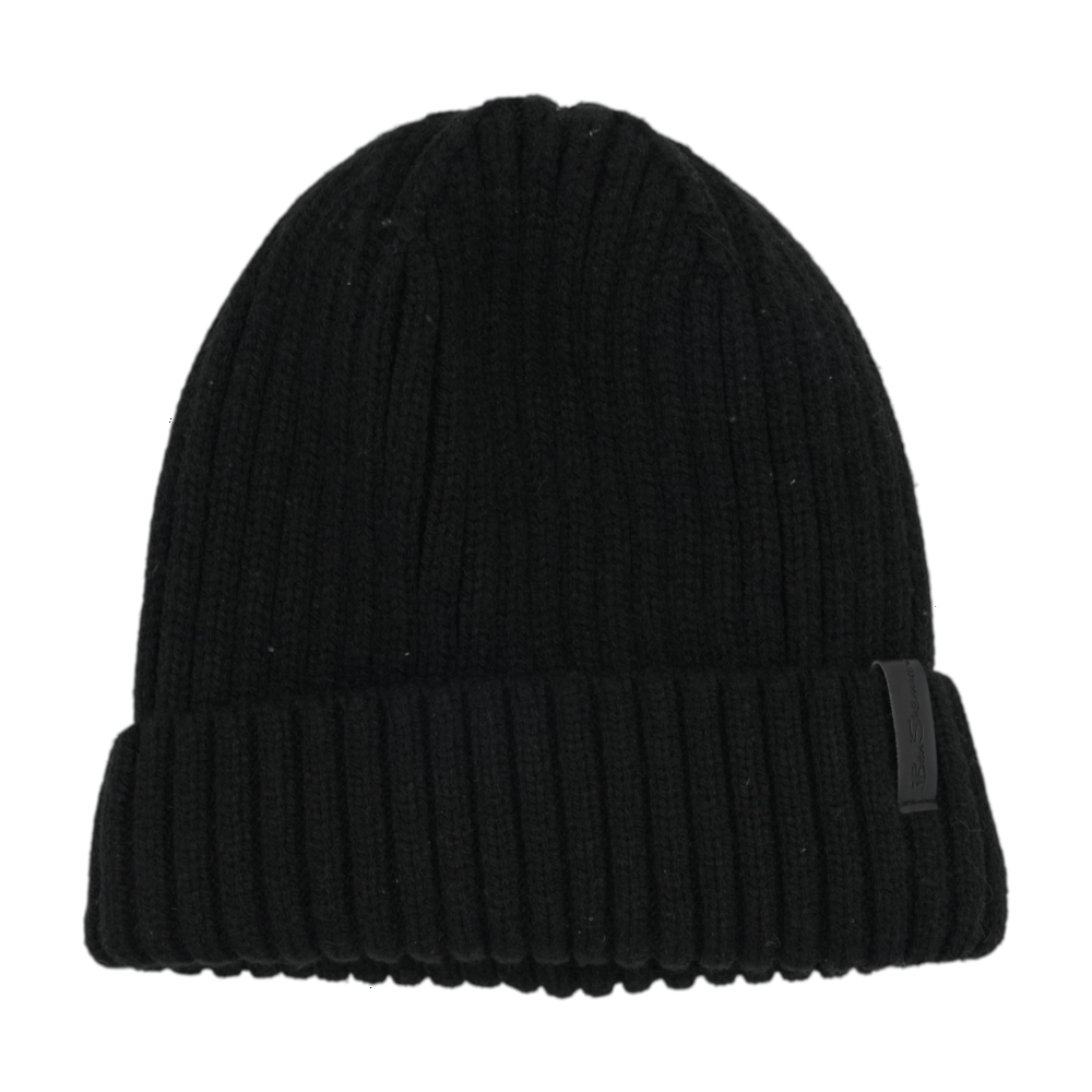 Ben Sherman Black Beanie Hat – Image 1