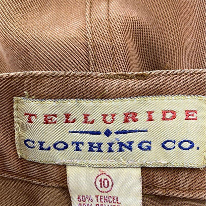 Vintage Brown Solid Five Pocket Slacks