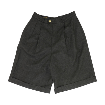 Gray Solid Shorts