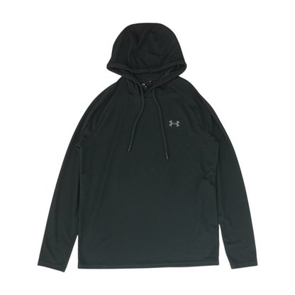 Black Solid Hoodie Pullover