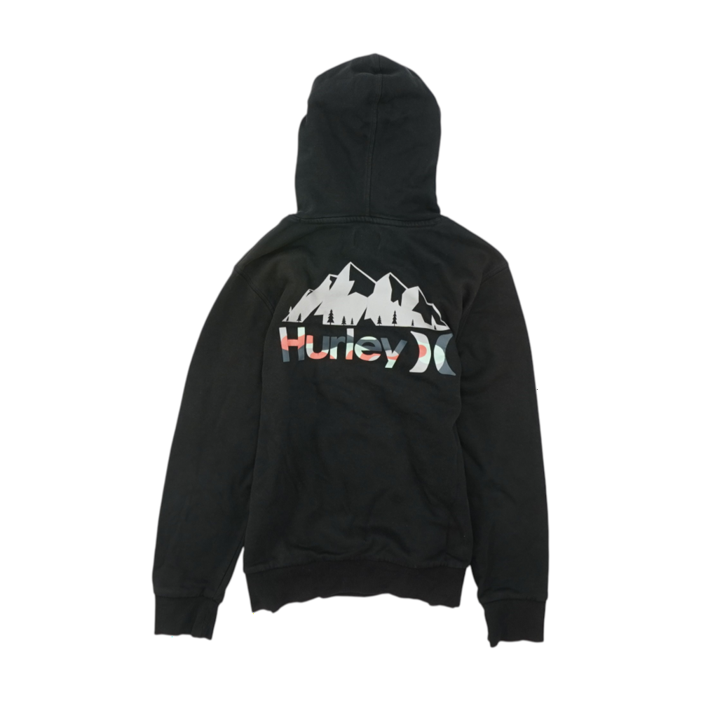 Black Solid Hoodie Pullover