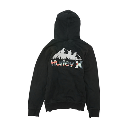 Black Solid Hoodie Pullover