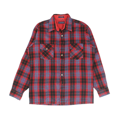Red Plaid Flannel Button Down