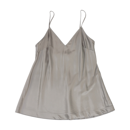 Silver Solid Pajama Top