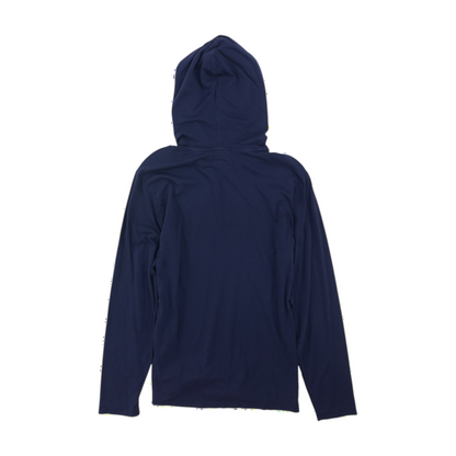 Navy Solid Hoodie Pullover