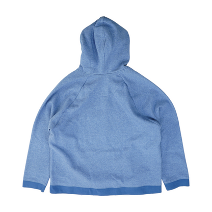 Blue Solid Hoodie Pullover