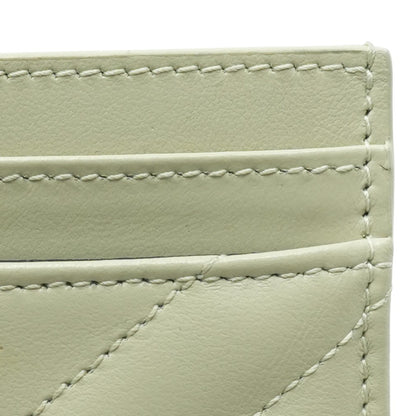 Beige Quilted Card Case