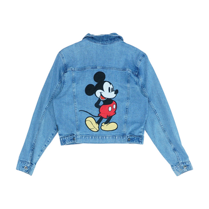 Blue Solid Denim Jacket