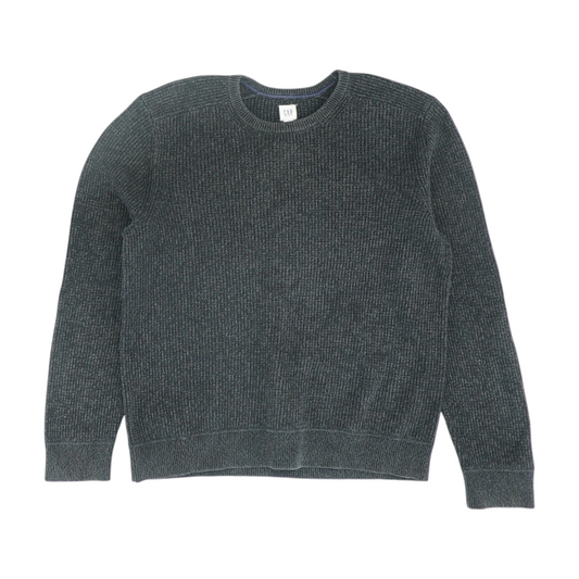 Gray Solid Pullover Sweater
