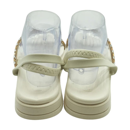 White Flat Sandals