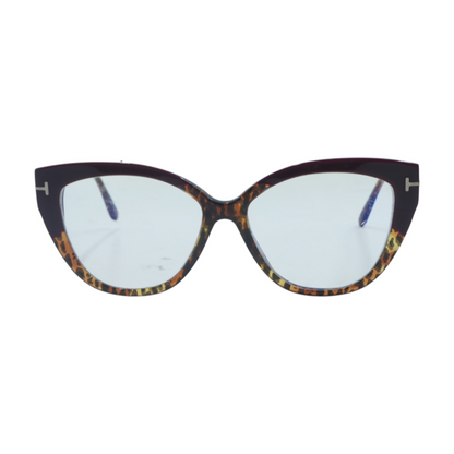 Burgundy TF5673-B Round Prescription Eyewear