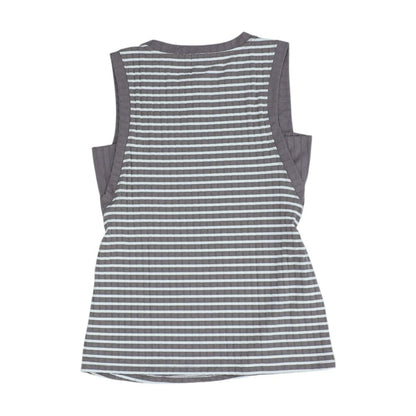 Purple Striped Tank Knit Top