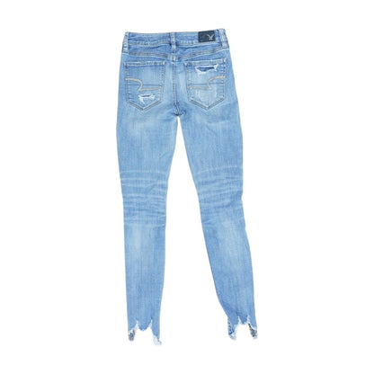 Blue High Rise Skinny Leg Jeans