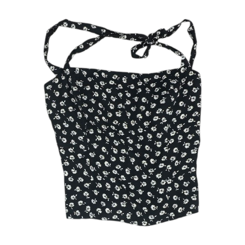 Black Floral Blouse