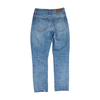 Blue High Rise Slim Leg Jeans