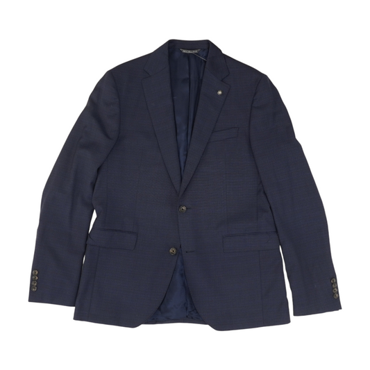 Navy Plaid Sport Coat