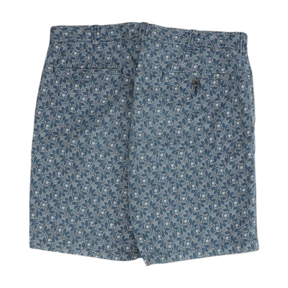 Navy Print Chino Shorts