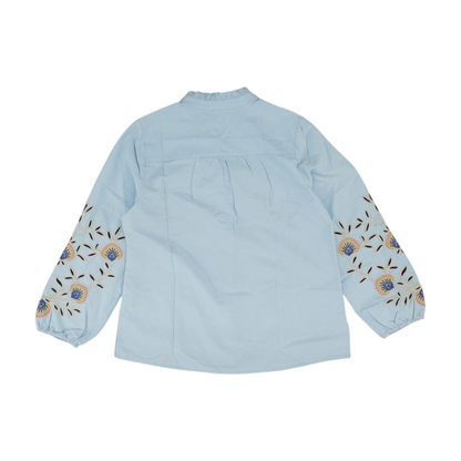 Blue Petite Button Down