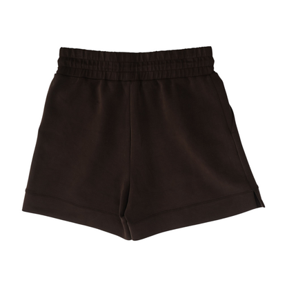 Brown Solid Active Shorts