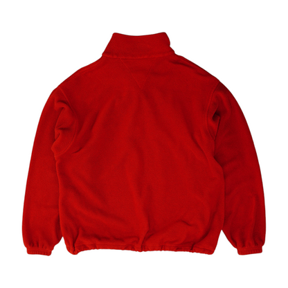 Red Solid 1/4 Zip Pullover