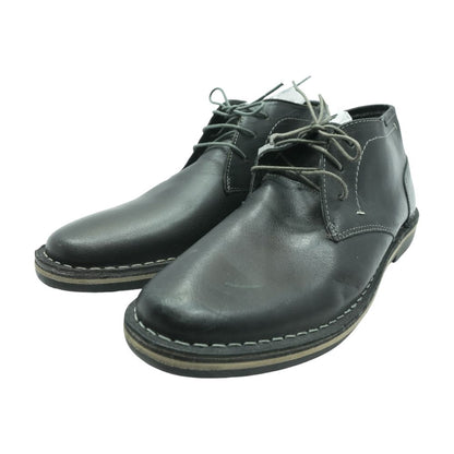 Black Leather Chukka Boots