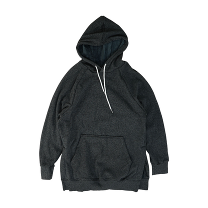 Charcoal Solid Hoodie Pullover