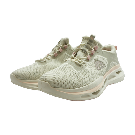 Beige Low-Top Athletic Shoes